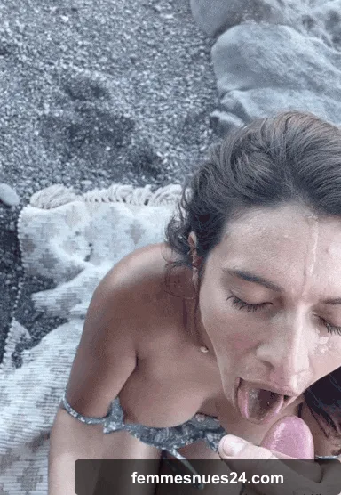 Cleaning up this cock after it covered me [FM]